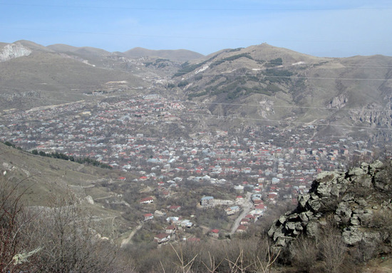 Горис, вид с высоты птичьего полёта...