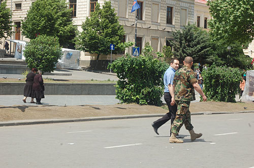 Тбилиси, акции протеста оппозиции у парламента Грузии, май 2009 года. Фото "Кавказского Узла"