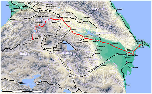 Проект Баку-Тбилиси-Карс (фото с сайта railway.ge)