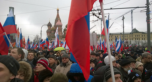 Марш памяти Бориса Немцова. Москва, 1 марта 2015 г. Фото Вячеслава Ферапошкина для "Кавказского узла" 