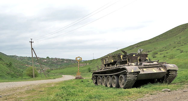 Вид на приграничное село Талиш Мартакертского района Нагорного Карабаха.28 апреля 2016 г. Фото Алвард Григорян для «Кавказского узла»