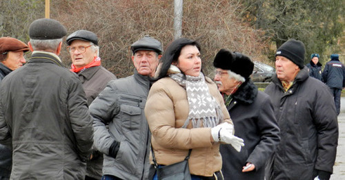 Участники акции против аутсорсинга в детсадах. Волгоград, 19 ноября 2016 года. Фото Татьяны Филимоновой для "Кавказского узла"