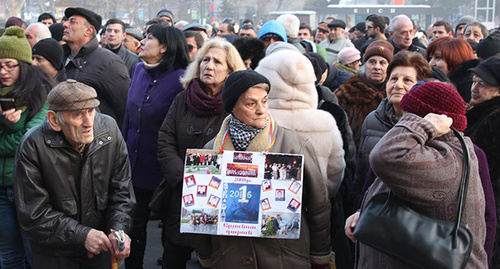 Участники митинга в память жертв 1 марта. Фото Тиграна Петросяна для "Кавказского узла"