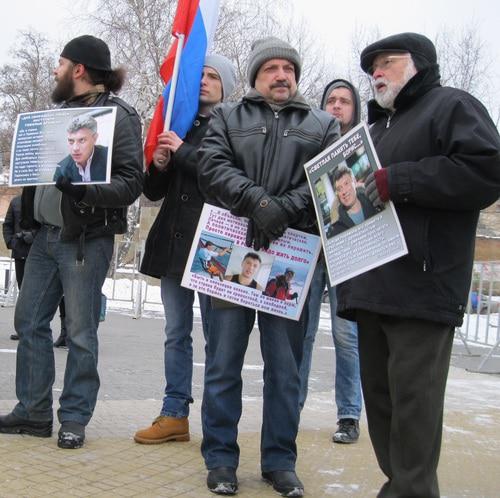 Участники митинга памяти Бориса Немцова в Ростове-на-Дону. 25 февраля 2018 года. Фото Константина Волгина для "Кавказского узла"