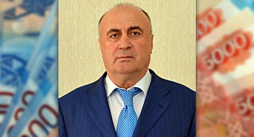 Магомед Махачев. Фото http://dagestan.er.ru/persons/15815/, коллаж "Кавказского узла"