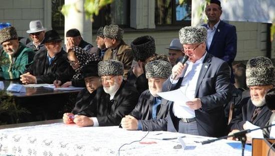 Чрезвычайный съезд представителей тейпов ингушского народа. Назрань, 27 октября 2018 года. Фото Магомеда Муцольгова для "Кавказского узла"