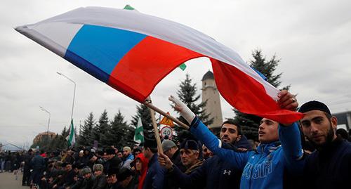 Митинг в Магасе. 5 октября 2018 г. Фото: REUTERS/Maxim Shemetov