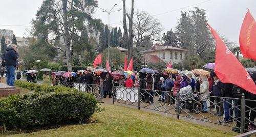 Участники митинга в Сочи. 23 марта 2019 года. Фото Светланы Кравченко для "Кавказского узла"