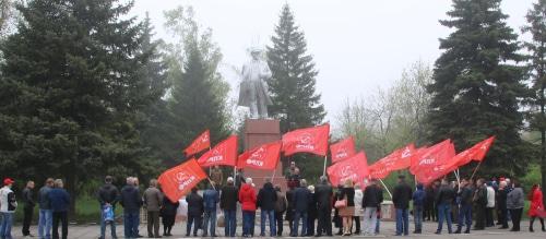 Первомайский митинг в Гуково.  Фото Вячеслава Прудникова для "Кавказского узла".