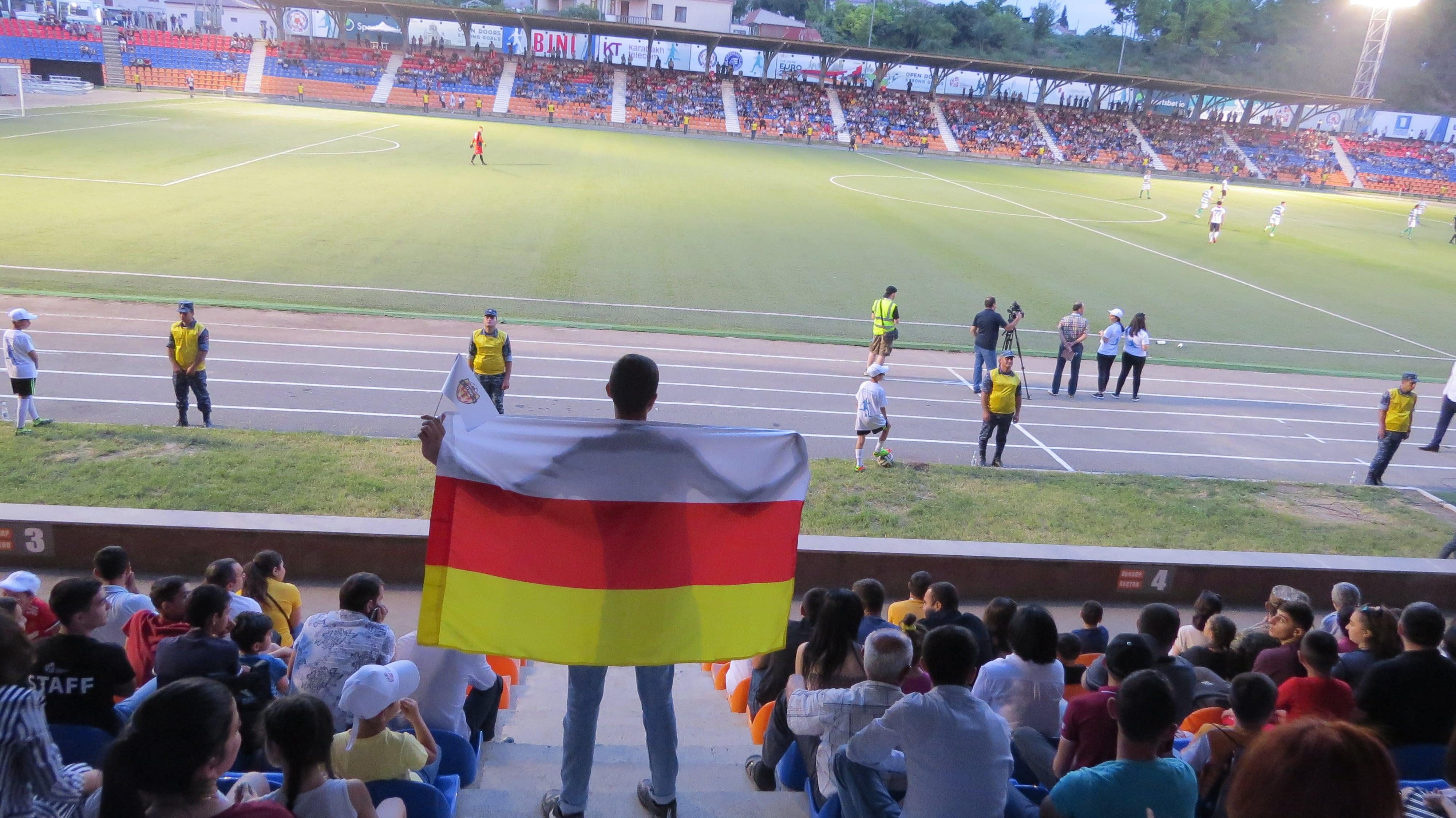 На матче футбольного чемпионата ConIFA-2019 в Нагорном Карабахе. 3 июня 2019 год. Фото Алвард Григорян для "Кавказского узла"