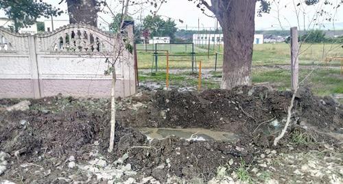 На месте взрыва в селении Дугулубгей. 13.06.2019 г. Фото: Людмила Маратова для "Кавказского узла"