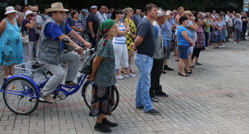 Участники митинга в Багаевской. Фото Вячеслава Прудникова для "Кавказского узла".