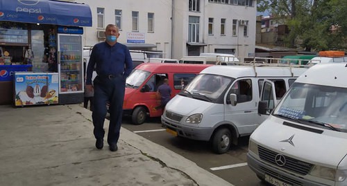  Степанакертский автовокзал. Нагорный Карабах. 10 сентября  2020 года.  Фото Алвард Григорян для "Кавказского узла" 