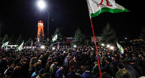 Протестная акция в Магасе. Октябрь 2018 г. Фото: REUTERS/Maxim Shemetov