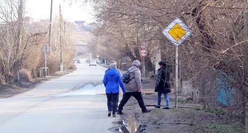 Дорога в Красном Сулине. Фото: Вячеслав Прудников для "Кавказского узла".