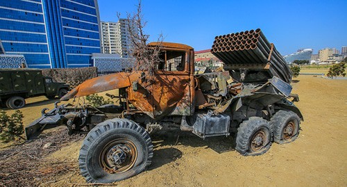 Экспозиция бакинского парка трофеев. Апрель 2021 г. Фото Азиза Каримова для "Кавказского узла"