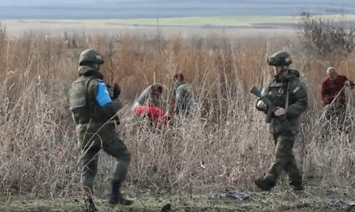 Военные обеспечивают безопасность работ виноградарей. Фото пресс-службы Минобороны России. https://mil.ru/russian_peacekeeping_forces/news/more.htm?id=12397092@egNews