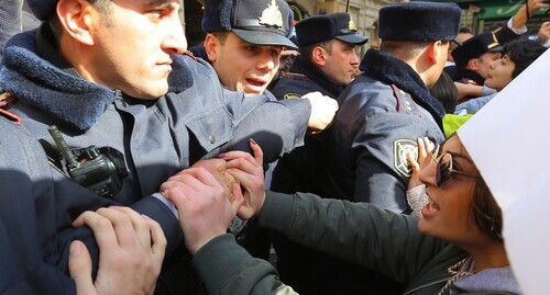 Протестное выступление в Баку. Фото  Азиза Каримова для "Кавказского узла"