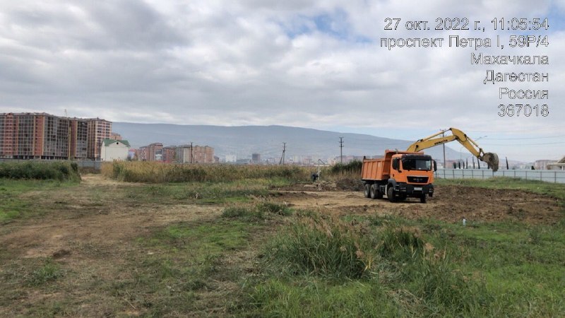 Попытка возобновить строительство храма около озера Ак-Гёль. Фото: пресс-служба мэрии Махачкалы https://t.me/chernovik/39808